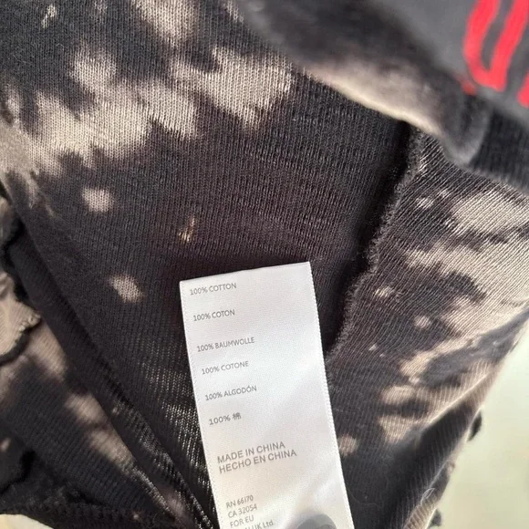 BDG Black and Gray Tie-Dye Bodysuit - Picture 7 of 7